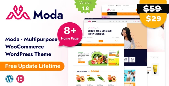 Moda – Multipurpose WooCommerce WordPress Theme With RTL Support