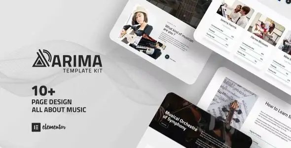 Arima – Musical Symphony Elementor Template Kit