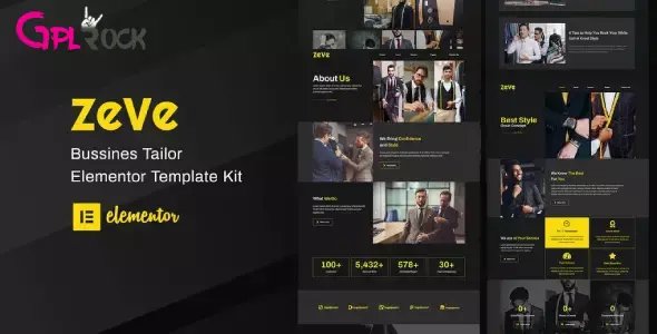 Zeve – Tailor Service Elementor Template Kit