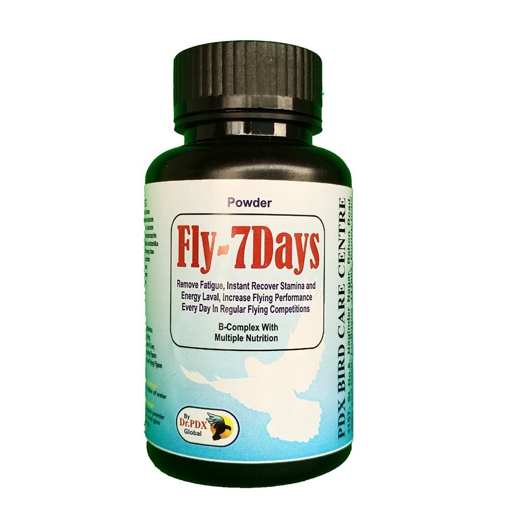 Pigeon Fly 7 Days Herbal Ingredians with Electrolytes and Vitamins 2 Fly 7 Days Front