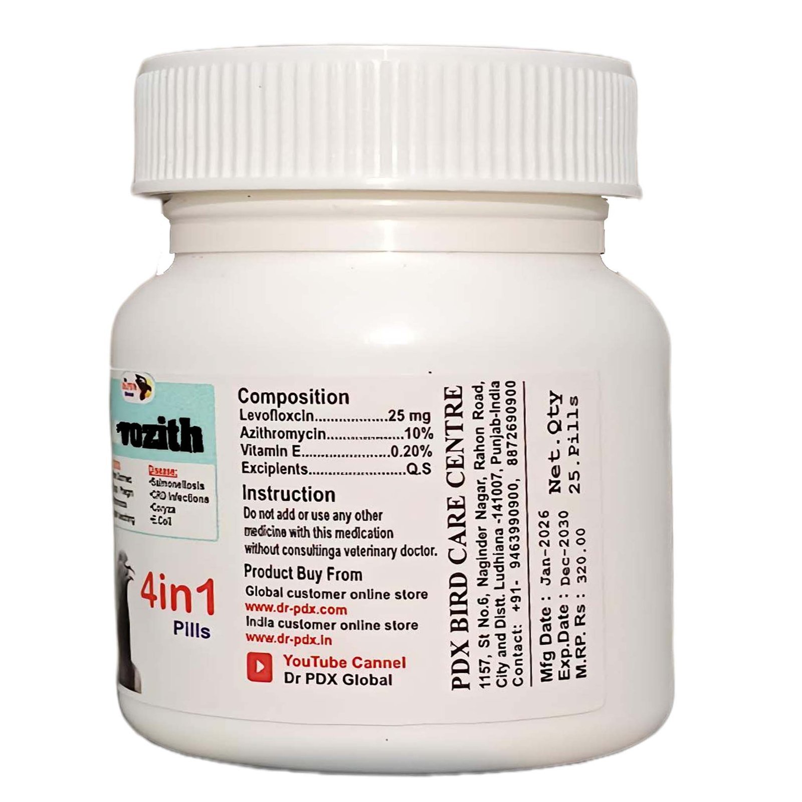 Pigeon 4in1 Treatment Medicine Levozith Pills 6 Levozith Pills 2