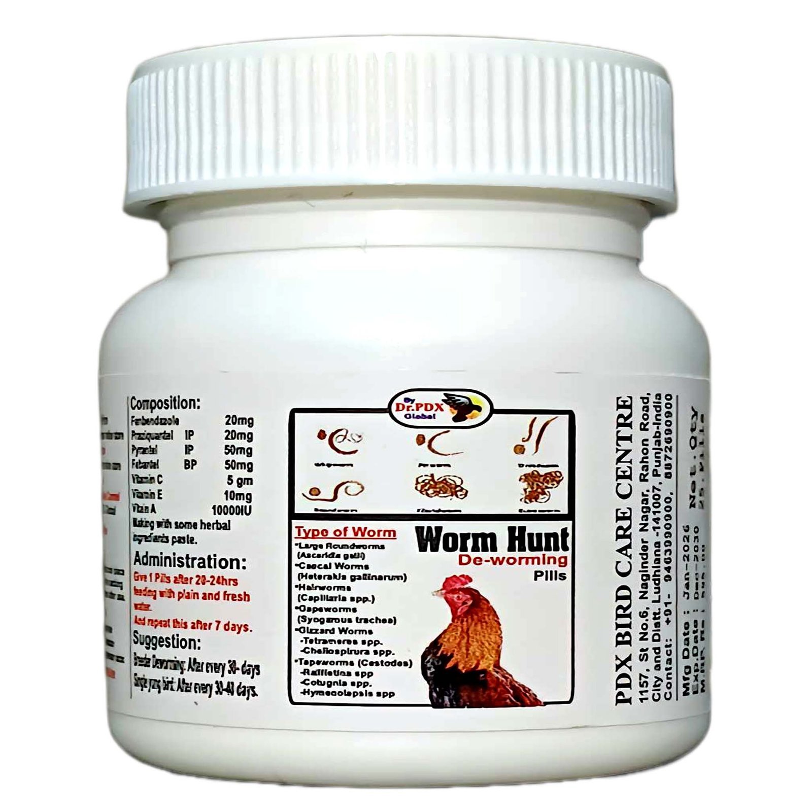 Rooster Worm Hunt Pills 1