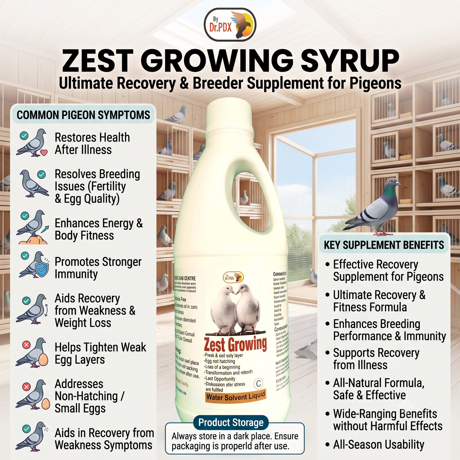 Pigeon Breeding Zest Growing Syrup Eng