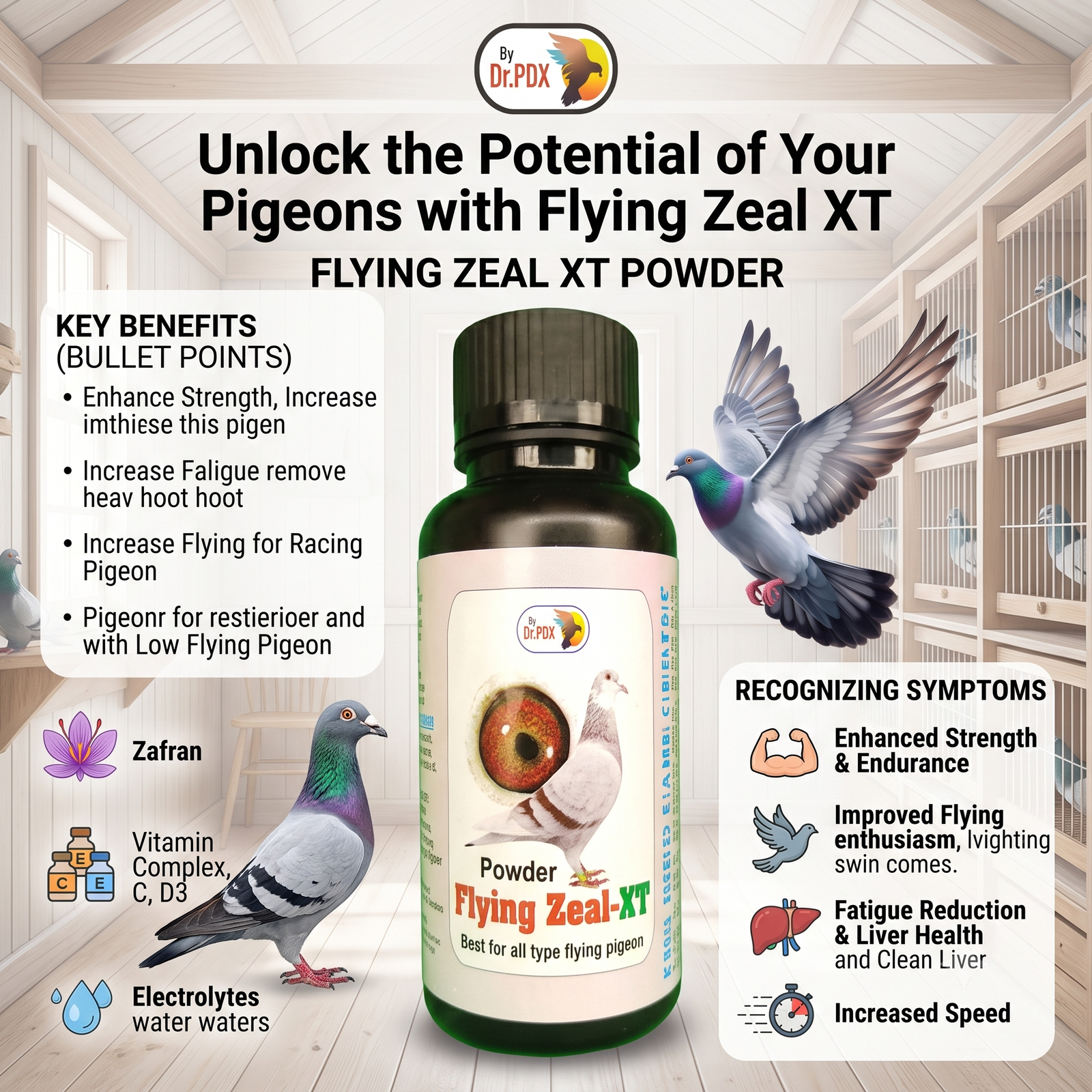 Pigeon Flying Zeal XT Powder Eng