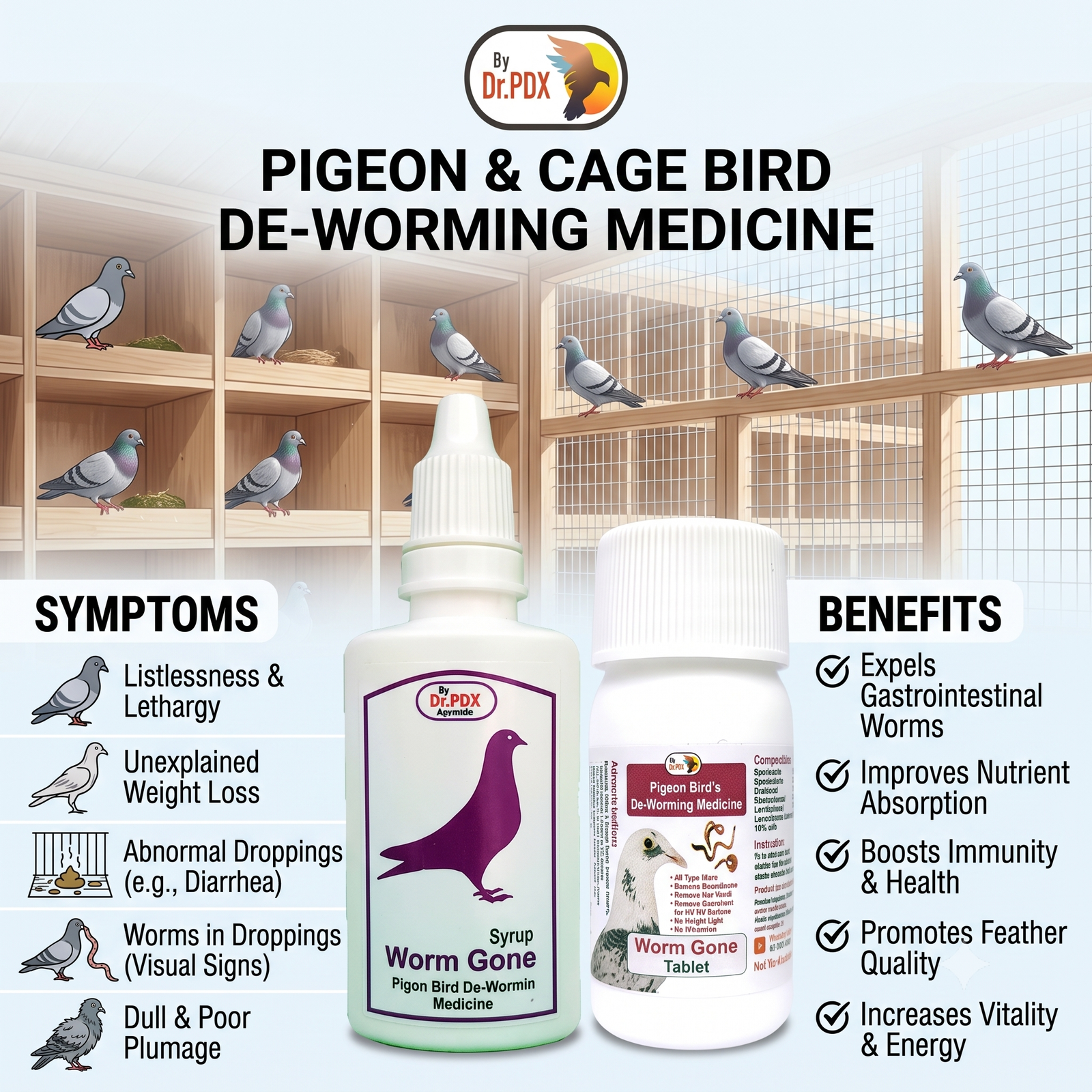 Pigeon Medicine Worm Gone Both Size 1024 Eng